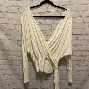 V Neck Doleman Wrap Shirt